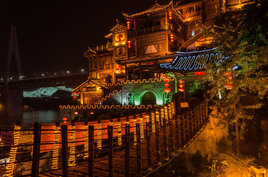 重庆洪崖洞夜景 重庆夜景