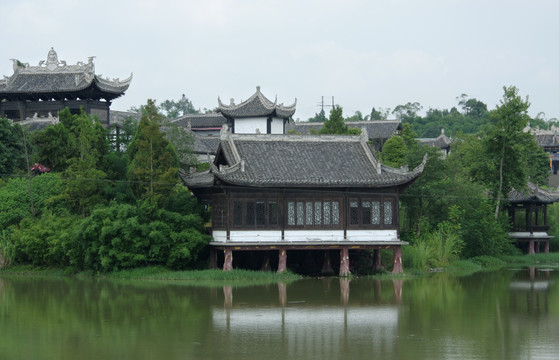 水榭 高清风景摄影