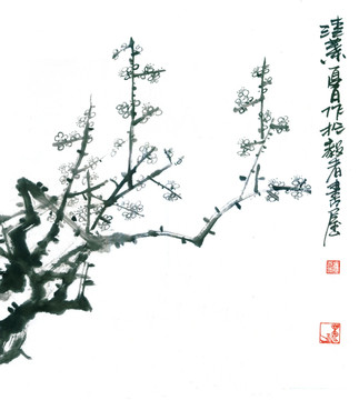 原創(chuàng)寫意梅花