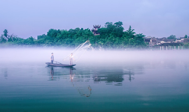 桃花潭风光