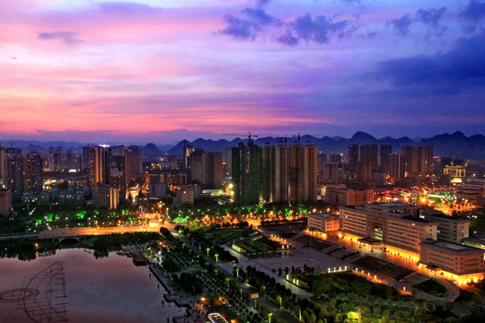 来宾市桂中水城美景图片