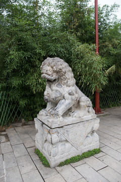红螺寺石狮子