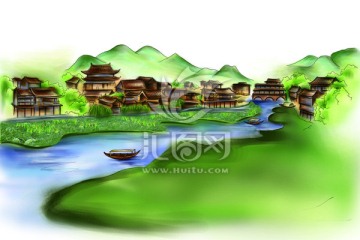 古樓遠景