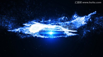 粒子旋渦標(biāo)志展示片頭