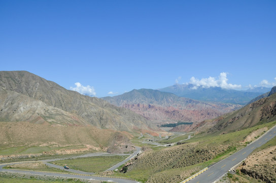 盘山公路 黄河丹霞地貌