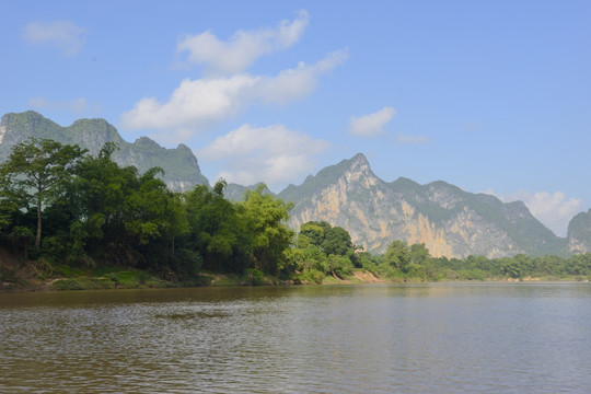 明江风光 明江 宁明 花山景区