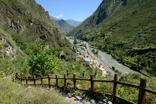 四川理县危关茶马古道