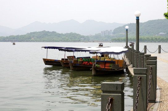 杭州西湖 游艇码头