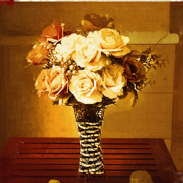 臥室裝飾畫(huà) 花