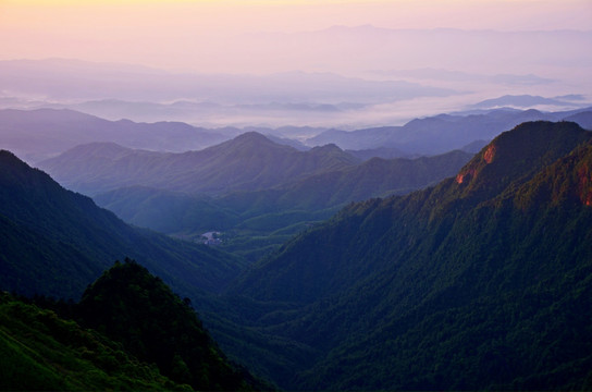 武功山 山峦