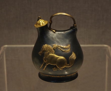 古董 鎏金壶