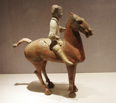 彩陶 骑马人