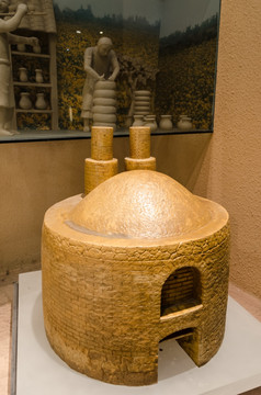 古代馒头窑模型 古代烧窑技术