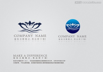 LOGO 標(biāo)志 蓮花 會(huì)所