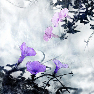 牽?；?水墨畫(huà) 裝飾畫(huà)