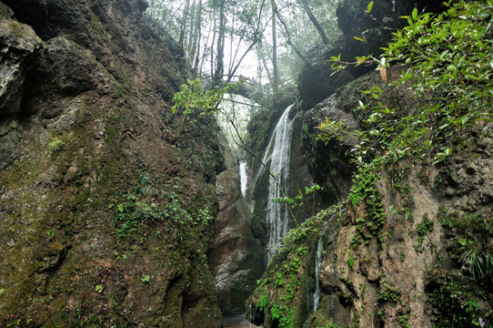 青城后山 瀑布