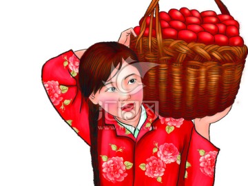 收棗美女