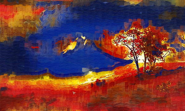 抽象風(fēng)景畫