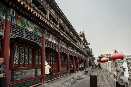 中式古代走廊