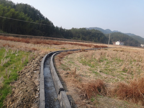 水渠水泥渠田间水沟