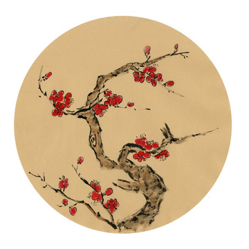 國畫梅花