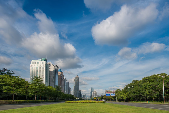 深圳 深南大道 竹子林