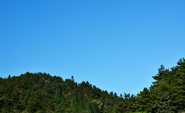 青山蓝天 明月山