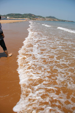 大海边海浪波浪 波涛汹涌 海浪