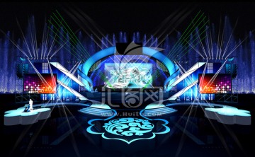 室外晚會(huì)模型