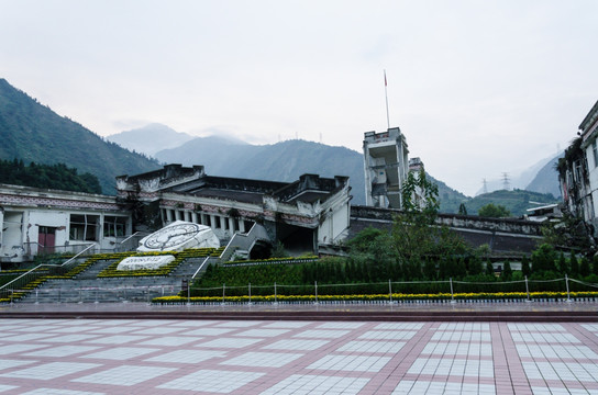 汶川地震遗址 漩口中学遗址