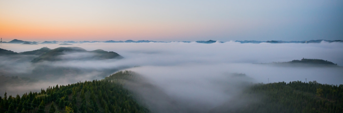 雾景 家乡美