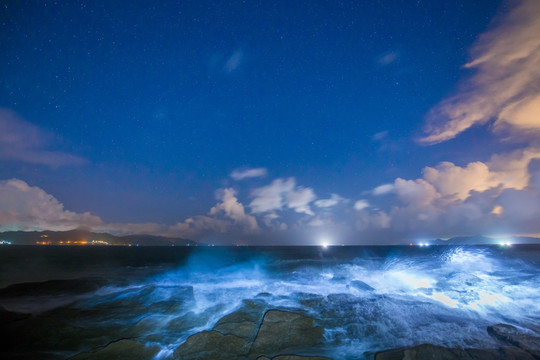 星空海浪