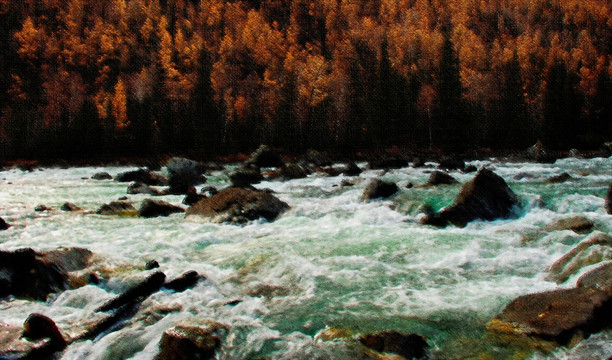 風景油畫（數字油畫）