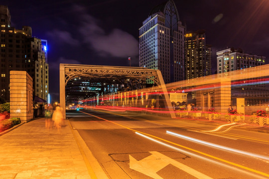 上海外白渡桥夜景