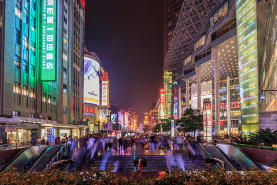 上海南京路夜景