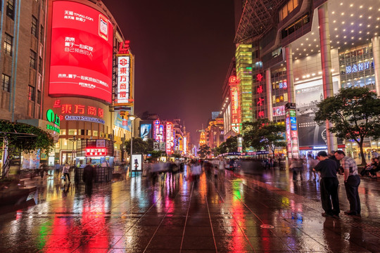 上海南京路夜景