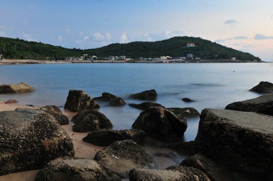 海洋海岛 海上日落 黄昏 海边