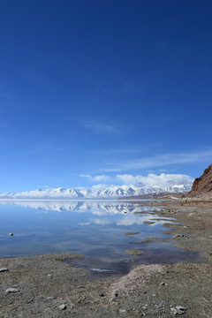 玛旁雍错和纳木那尼峰