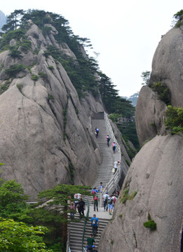 黄山天梯 黄山之路