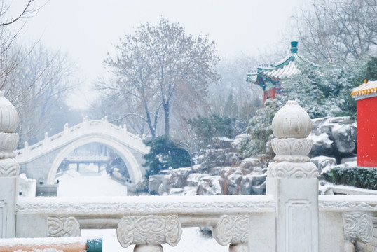 雪后园林