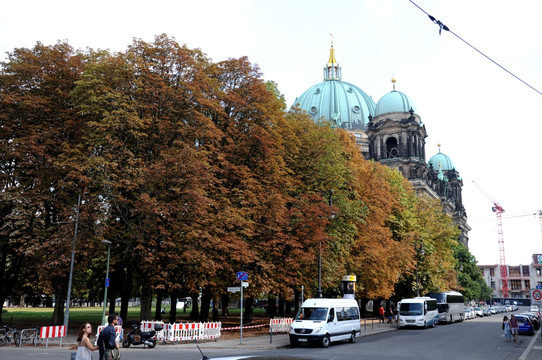 德国柏林街景 大教堂
