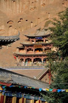 马蹄寺景区 寺庙 洞窟 石窟群