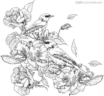 花鳥圖案