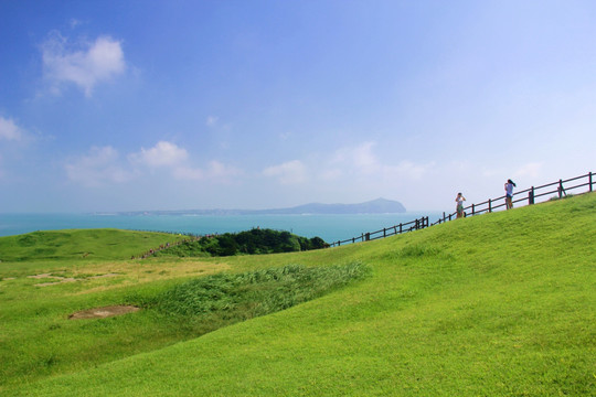 济州岛城山日出峰风光