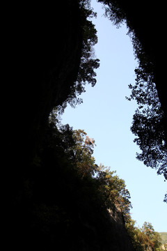 一线天 高山丘壑 峡谷 自然