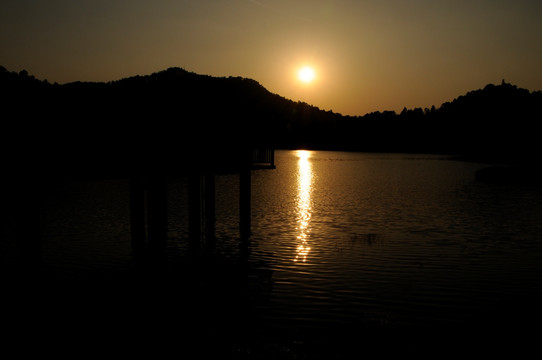 大夫山森林公园 夕阳