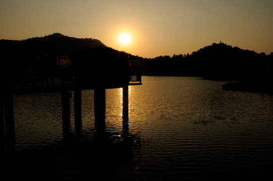 大夫山森林公园 夕阳