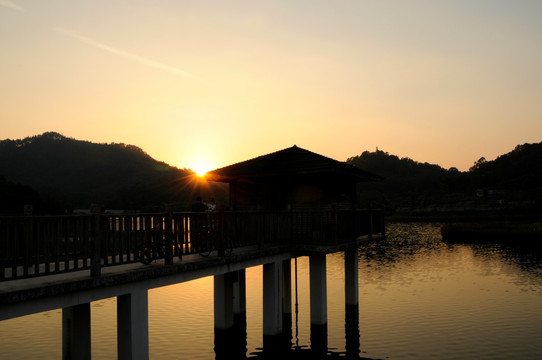 大夫山森林公园 夕阳