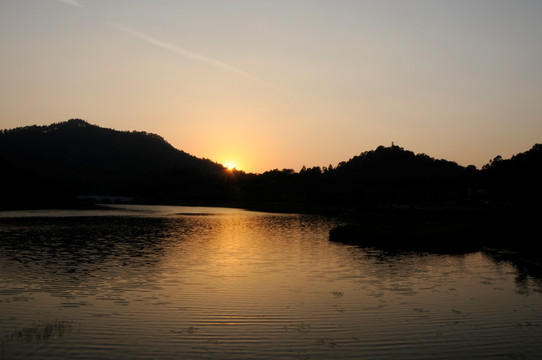 大夫山森林公园 夕阳