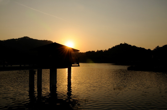 大夫山森林公园 夕阳